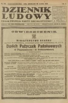 Dziennik Ludowy : organ Polskiej Partyi Socyalistycznej. 1920, nr 100