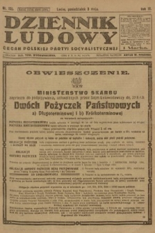 Dziennik Ludowy : organ Polskiej Partyi Socyalistycznej. 1920, nr 105