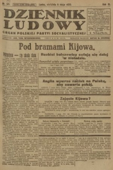 Dziennik Ludowy : organ Polskiej Partyi Socyalistycznej. 1920, nr 110