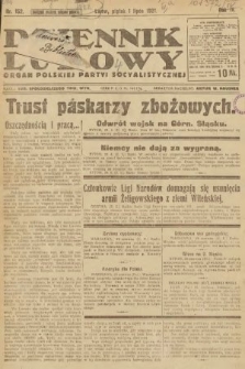 Dziennik Ludowy : organ Polskiej Partyi Socyalistycznej. 1921, nr 152