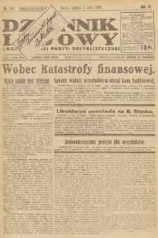Dziennik Ludowy : organ Polskiej Partyi Socyalistycznej. 1921, nr 153