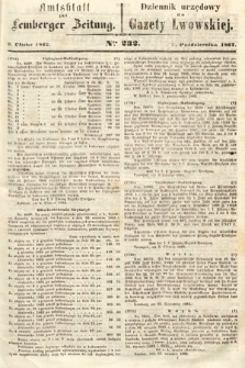 Amtsblatt zur Lemberger Zeitung = Dziennik Urzędowy do Gazety Lwowskiej. 1862, nr 232