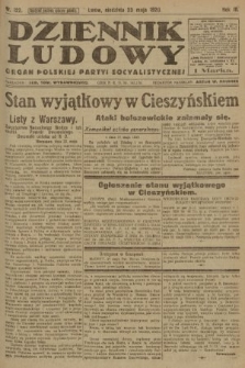 Dziennik Ludowy : organ Polskiej Partyi Socyalistycznej. 1920, nr 122