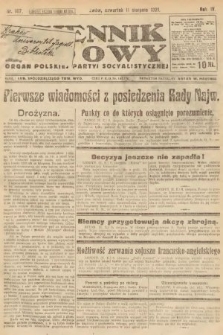 Dziennik Ludowy : organ Polskiej Partyi Socyalistycznej. 1921, nr 187