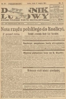Dziennik Ludowy : organ Polskiej Partyi Socyalistycznej. 1921, nr 192