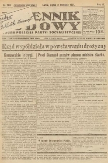 Dziennik Ludowy : organ Polskiej Partyi Socyalistycznej. 1921, nr 206