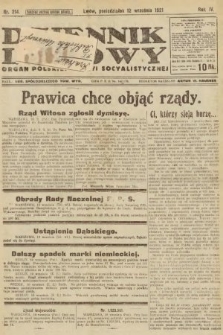 Dziennik Ludowy : organ Polskiej Partyi Socyalistycznej. 1921, nr 214