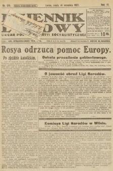 Dziennik Ludowy : organ Polskiej Partyi Socyalistycznej. 1921, nr 215