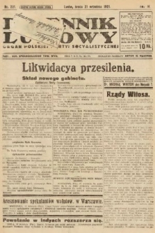 Dziennik Ludowy : organ Polskiej Partyi Socyalistycznej. 1921, nr 221