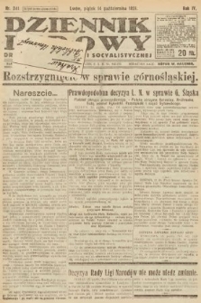 Dziennik Ludowy : organ Polskiej Partyi Socyalistycznej. 1921, nr 241