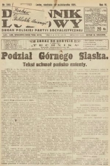 Dziennik Ludowy : organ Polskiej Partyi Socyalistycznej. 1921, nr 249