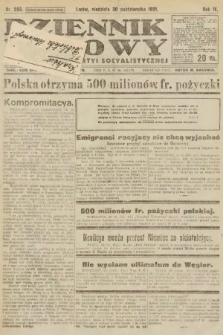 Dziennik Ludowy : organ Polskiej Partyi Socyalistycznej. 1921, nr 255