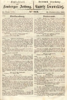 Amtsblatt zur Lemberger Zeitung = Dziennik Urzędowy do Gazety Lwowskiej. 1862, nr 244