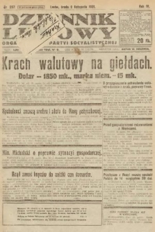 Dziennik Ludowy : organ Polskiej Partyi Socyalistycznej. 1921, nr 257