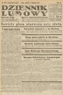 Dziennik Ludowy : organ Polskiej Partyi Socyalistycznej. 1921, nr 259