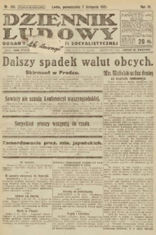 Dziennik Ludowy : organ Polskiej Partyi Socyalistycznej. 1921, nr 261