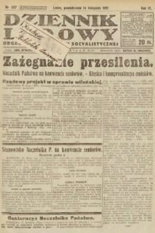Dziennik Ludowy : organ Polskiej Partyi Socyalistycznej. 1921, nr 267