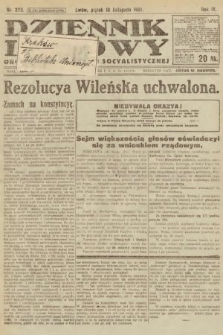 Dziennik Ludowy : organ Polskiej Partyi Socyalistycznej. 1921, nr 270