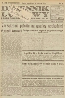 Dziennik Ludowy : organ Polskiej Partyi Socyalistycznej. 1921, nr 273