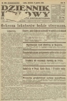 Dziennik Ludowy : organ Polskiej Partyi Socyalistycznej. 1921, nr 289