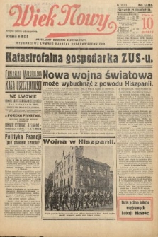 Wiek Nowy : popularny dziennik ilustrowany. 1939, nr 11313