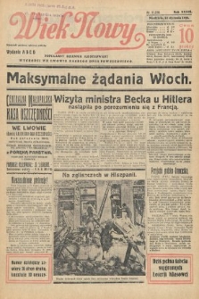 Wiek Nowy : popularny dziennik ilustrowany. 1939, nr 11316