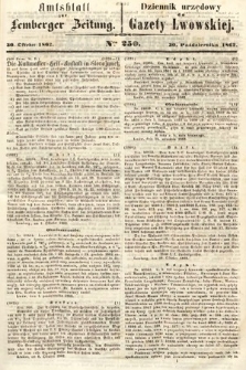 Amtsblatt zur Lemberger Zeitung = Dziennik Urzędowy do Gazety Lwowskiej. 1862, nr 250