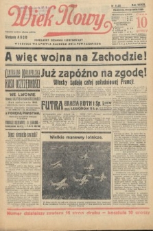 Wiek Nowy : popularny dziennik ilustrowany. 1939, nr 11322