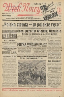 Wiek Nowy : popularny dziennik ilustrowany. 1939, nr 11328