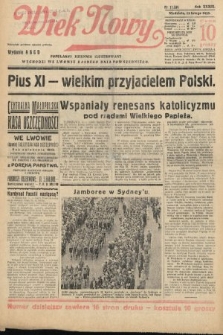 Wiek Nowy : popularny dziennik ilustrowany. 1939, nr 11334