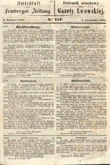 Amtsblatt zur Lemberger Zeitung = Dziennik Urzędowy do Gazety Lwowskiej. 1862, nr 252