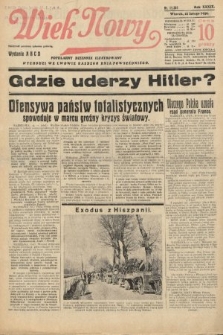 Wiek Nowy : popularny dziennik ilustrowany. 1939, nr 11341