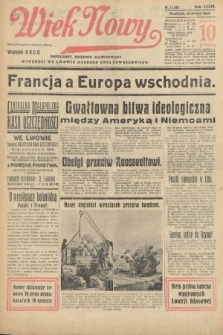 Wiek Nowy : popularny dziennik ilustrowany. 1939, nr 11346