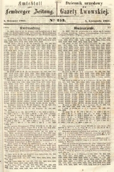 Amtsblatt zur Lemberger Zeitung = Dziennik Urzędowy do Gazety Lwowskiej. 1862, nr 253