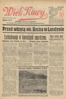 Wiek Nowy : popularny dziennik ilustrowany. 1939, nr 11354