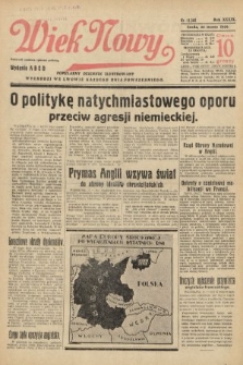 Wiek Nowy : popularny dziennik ilustrowany. 1939, nr 11366
