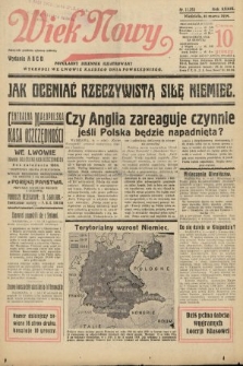 Wiek Nowy : popularny dziennik ilustrowany. 1939, nr 11370