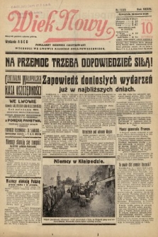 Wiek Nowy : popularny dziennik ilustrowany. 1939, nr 11373