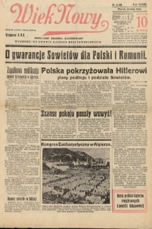 Wiek Nowy : popularny dziennik ilustrowany. 1939, nr 11408