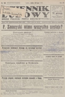 Dziennik Ludowy : organ Polskiej Partji Socjalistycznej. 1924, nr 166
