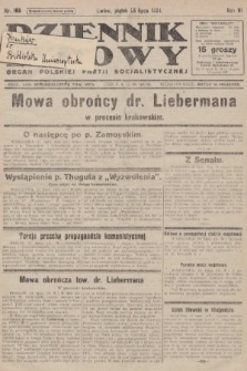 Dziennik Ludowy : organ Polskiej Partji Socjalistycznej. 1924, nr 168