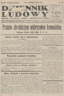 Dziennik Ludowy : organ Polskiej Partji Socjalistycznej. 1924, nr 170