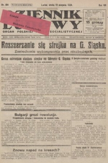 Dziennik Ludowy : organ Polskiej Partji Socjalistycznej. 1924, nr 184