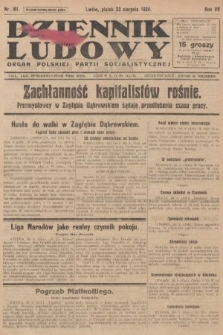 Dziennik Ludowy : organ Polskiej Partji Socjalistycznej. 1924, nr 191