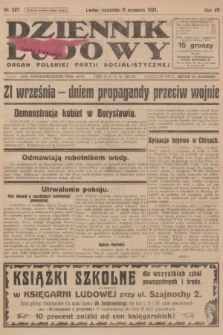 Dziennik Ludowy : organ Polskiej Partji Socjalistycznej. 1924, nr 207