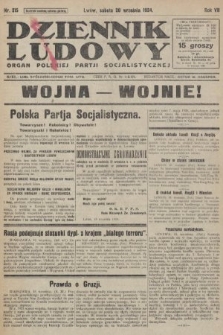 Dziennik Ludowy : organ Polskiej Partji Socjalistycznej. 1924, nr 215