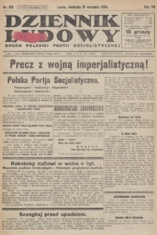 Dziennik Ludowy : organ Polskiej Partji Socjalistycznej. 1924, nr 216