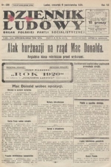 Dziennik Ludowy : organ Polskiej Partji Socjalistycznej. 1924, nr 230