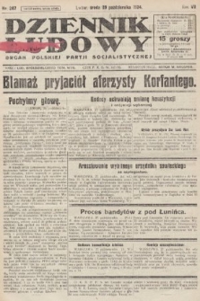 Dziennik Ludowy : organ Polskiej Partji Socjalistycznej. 1924, nr 247