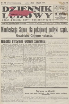 Dziennik Ludowy : organ Polskiej Partji Socjalistycznej. 1924, nr 250